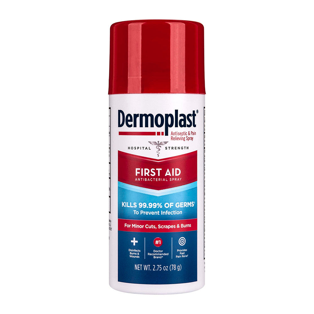 Dermoplast First Aid Spray, Analgesic & Antiseptic Spray for Minor Cuts, Scrapes and Burns, 2.75 oz
